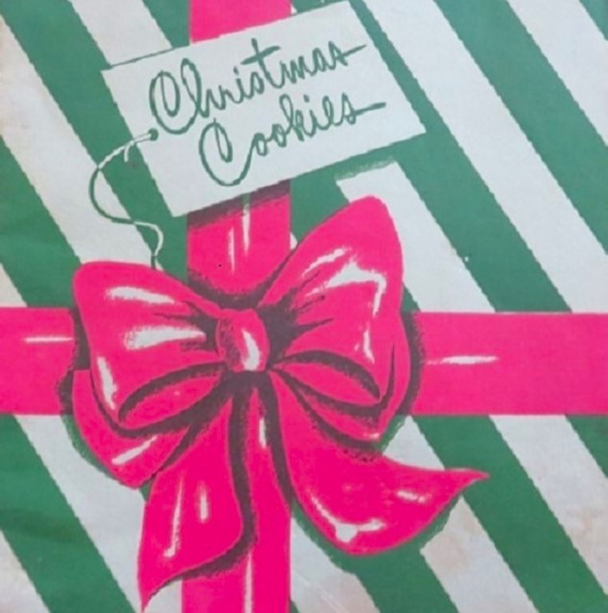 Cropped portion of the cover of this 1946 Christmas cookies booklet
