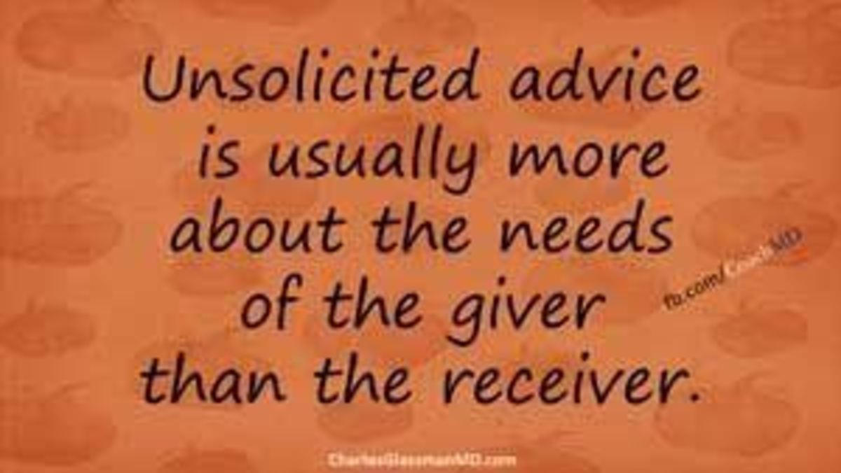 Why People Insist on Giving Unsolicited Advice