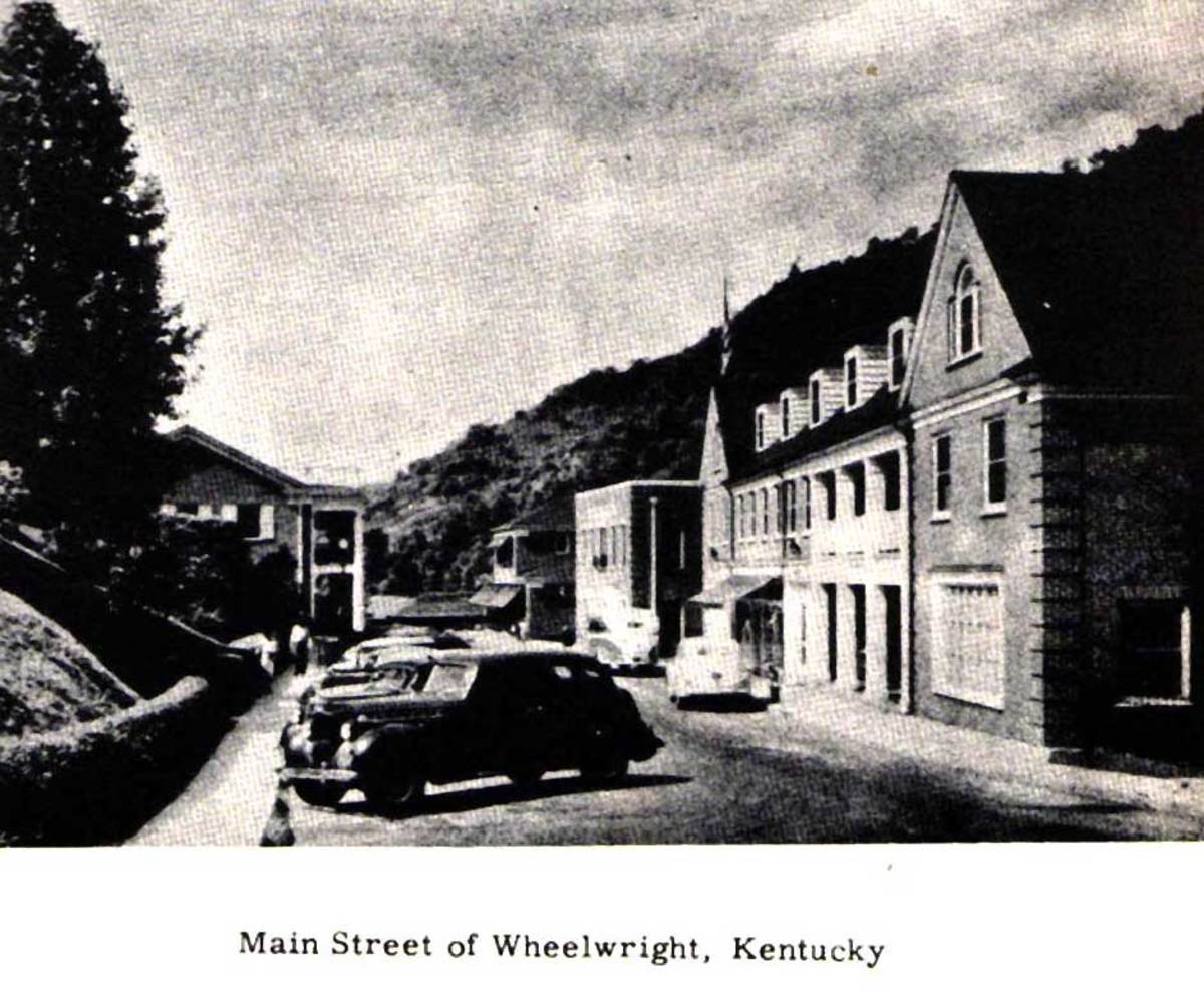 This is a view of main street Wheelwright before the departure of Inland Steel