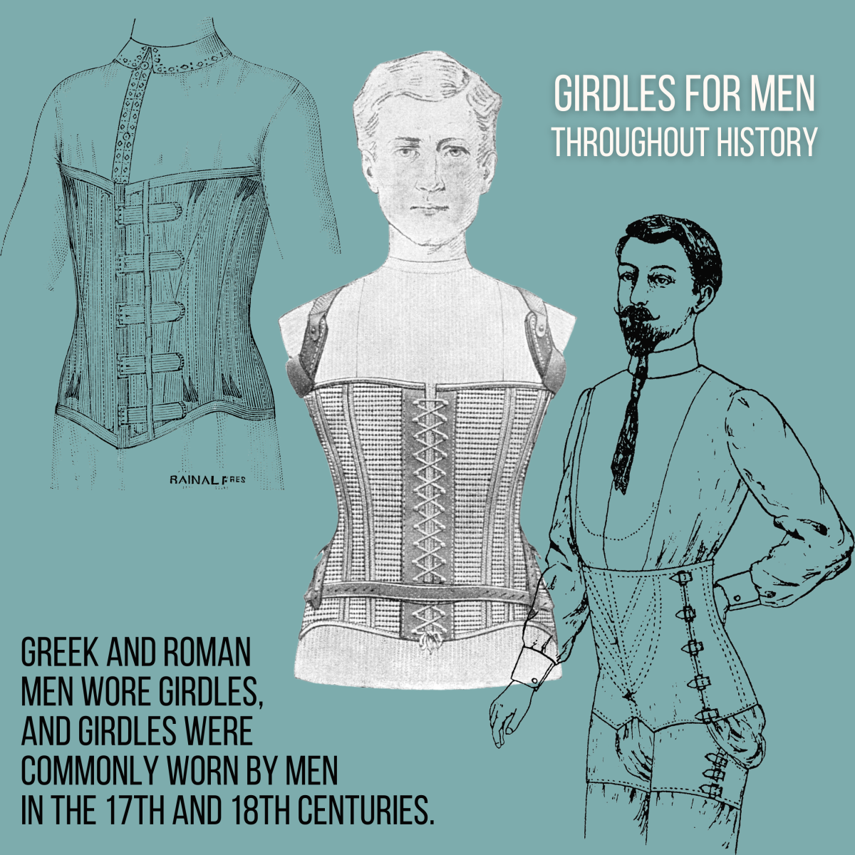 Girdle For Men Covered Back  Male Girdle – Fantasy Lingerie NYC