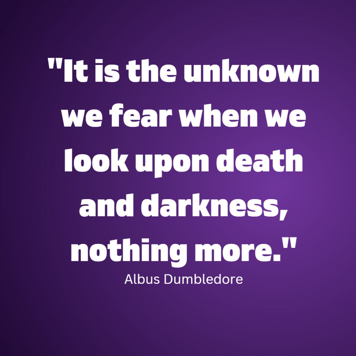 dumbledore death quote