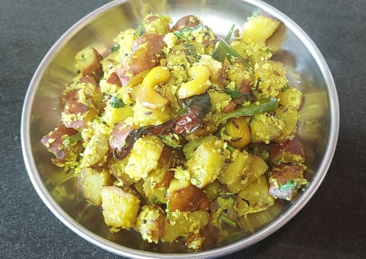 Sweet Potato Fry Recipe: Traditional Indian Breakfast Dish