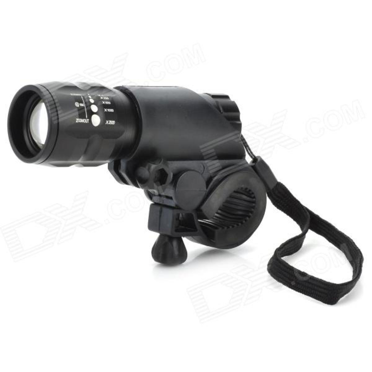 I have one of these really bright 150 lumen bicycle lights on order from Dealextreme. 