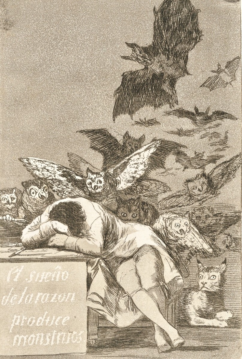 Caprichos: The Sleep of Reason Produces Monsters (1797–1799)