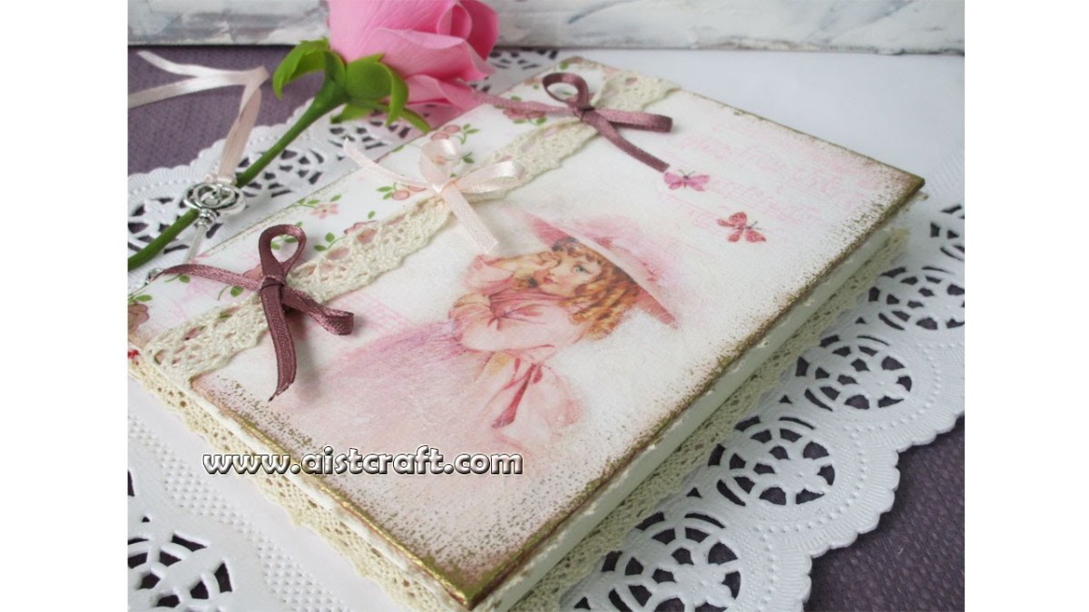 Create a beautiful decoupaged journal cover-so easy and beautiful