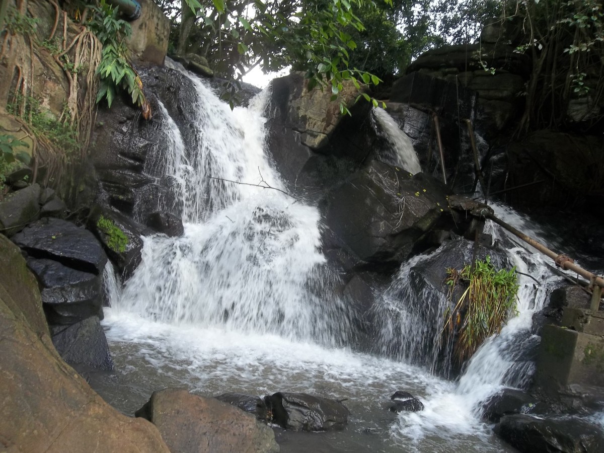 A water fall in the Ololua Nature Trail, Karen