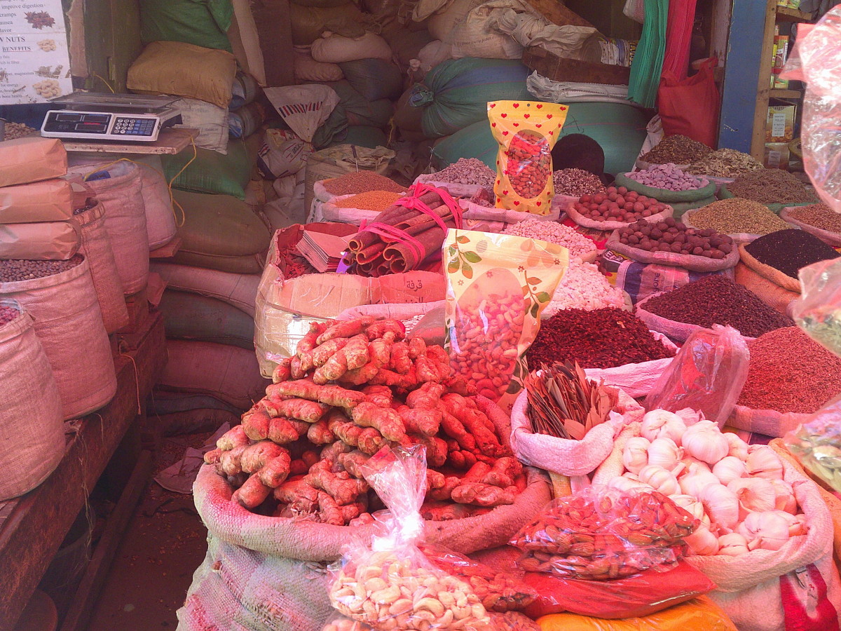 A wide array of spices in Eastleigh,