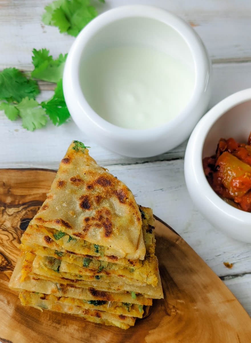 Mixed Vegetable Stuffed Paratha Recipes For Lunch