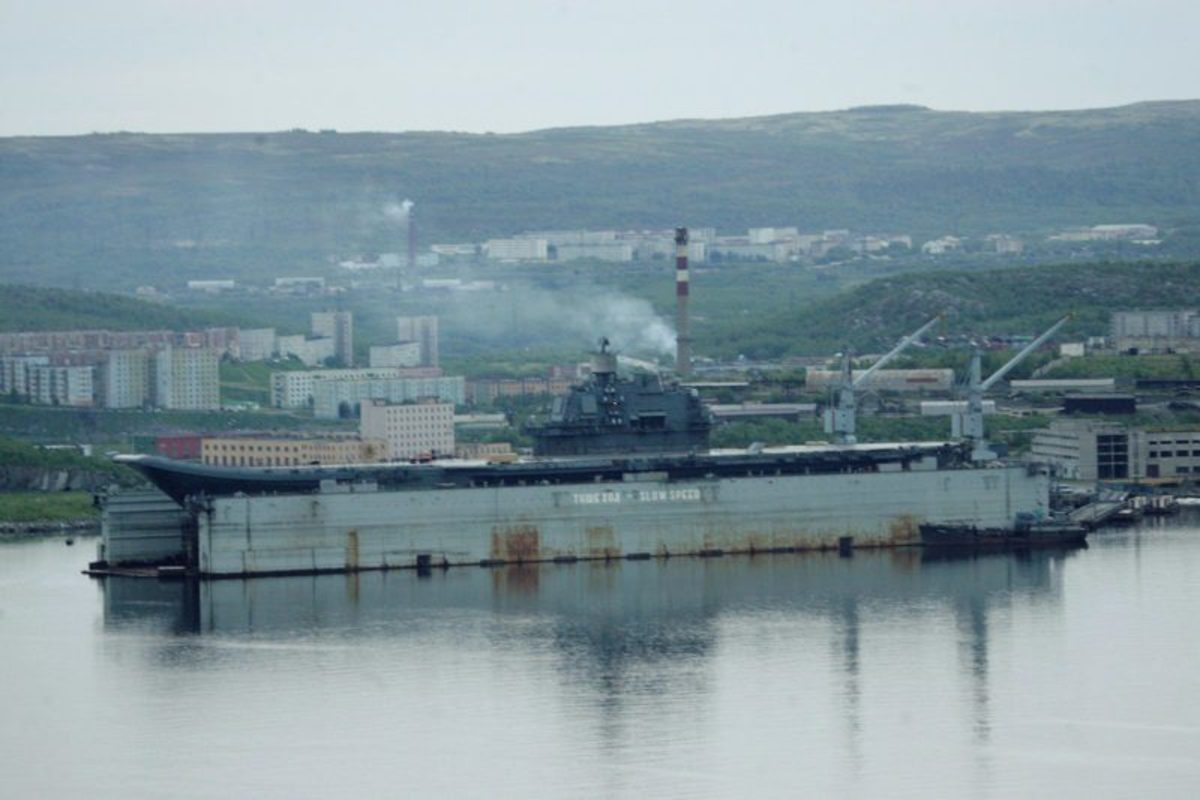 Russian dry dock that sank in 2018 