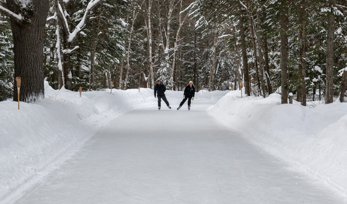 Trail in Canada Where People Ice Skate Through the Woods Is So Magical