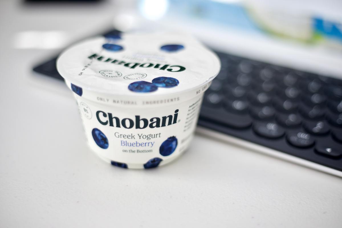 Yogurt makes an easy-to-eat snack that doesn't require chewing.
