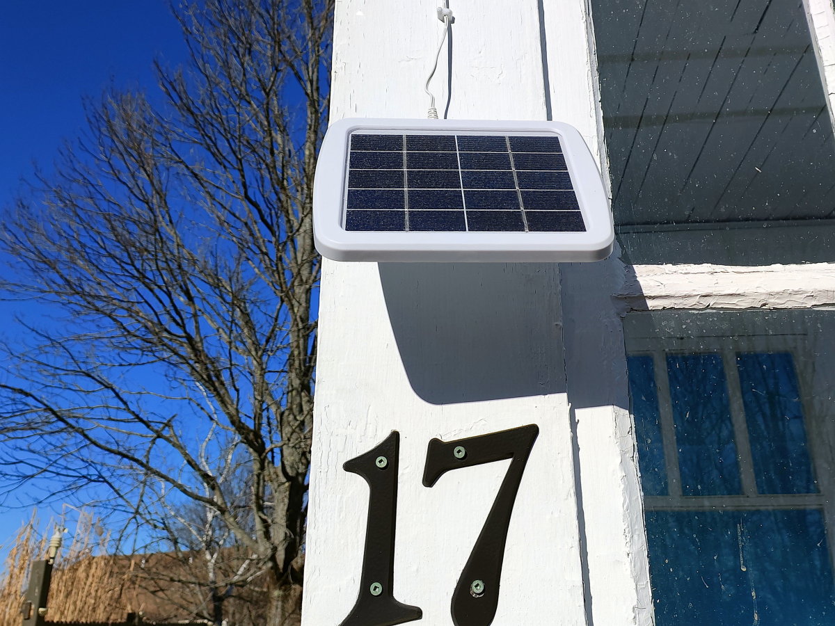 I mounted the solar panel where it would receive the most sunlight