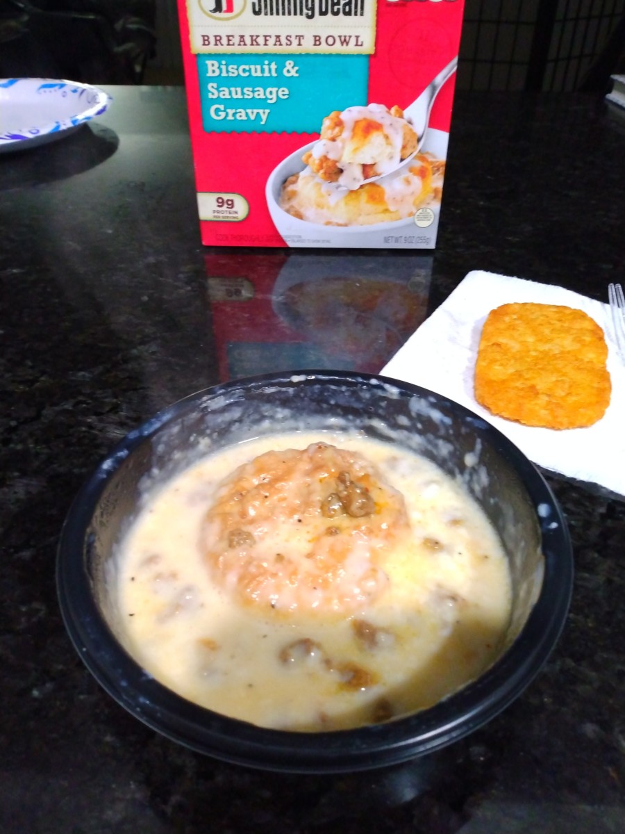 Review of Jimmy Dean Breakfast Bowls Biscuits and Gravy Delishably