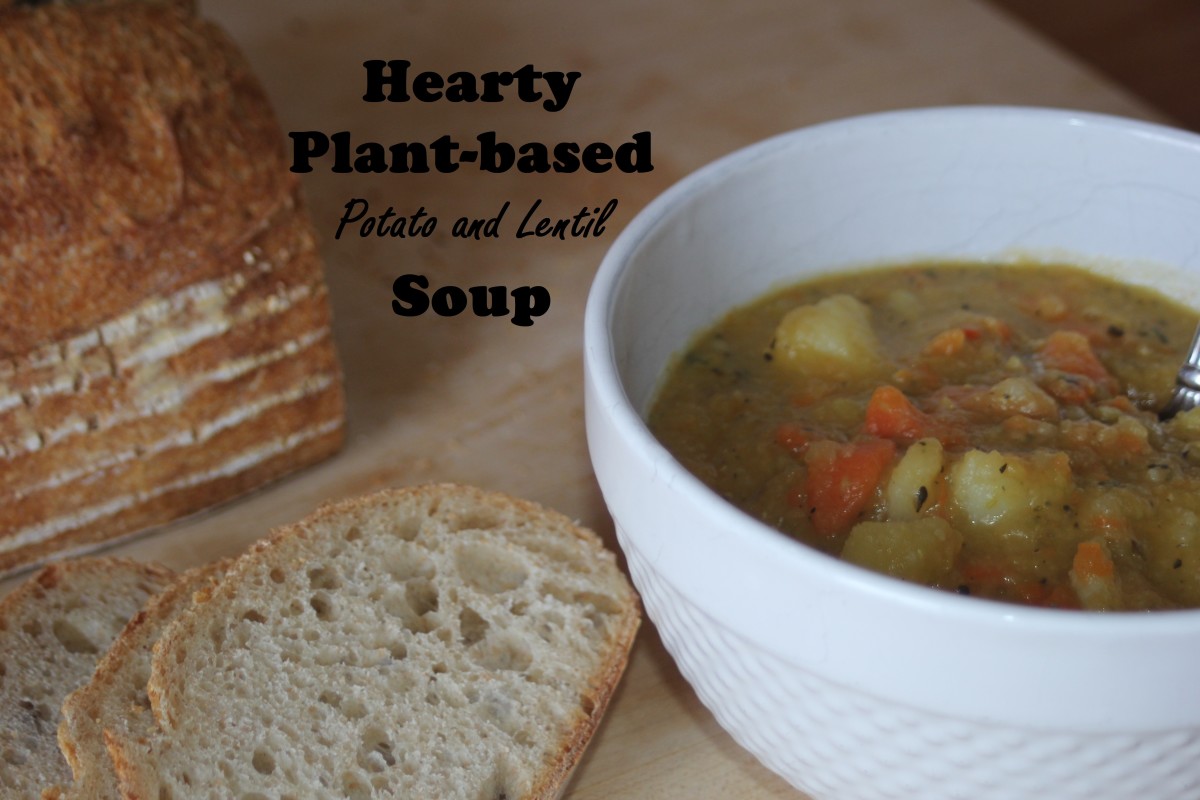 Hearty Plant-based Potato and Lentil Soup Recipe