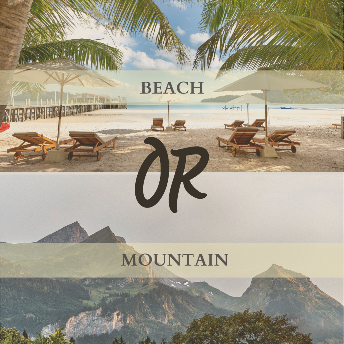 Beach or mountain?