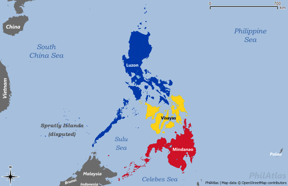 在三个主要岛屿中，吕宋岛拥有最大的陆地面积，它是该国的首都马尼拉所在的地方。
