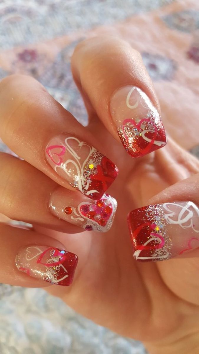 30+ Romantic DIY Valentines Day Nail Art Designs to Set Pulses Racing -  HubPages