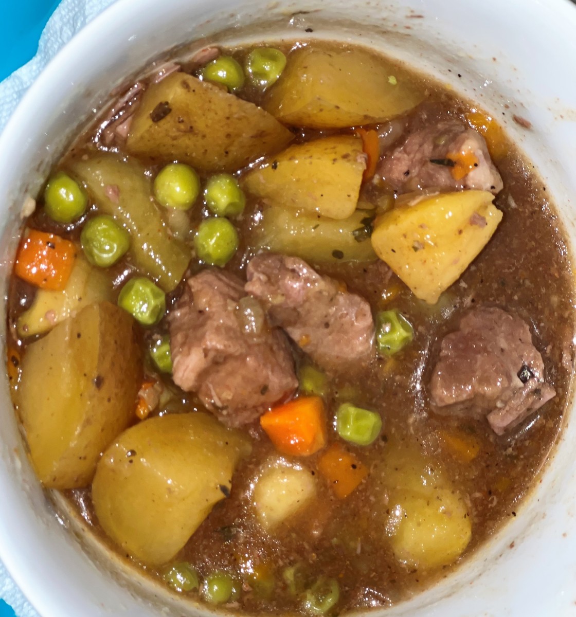 Slow Cooker Beef Stew With Potatoes, Carrots, and Peas Delishably