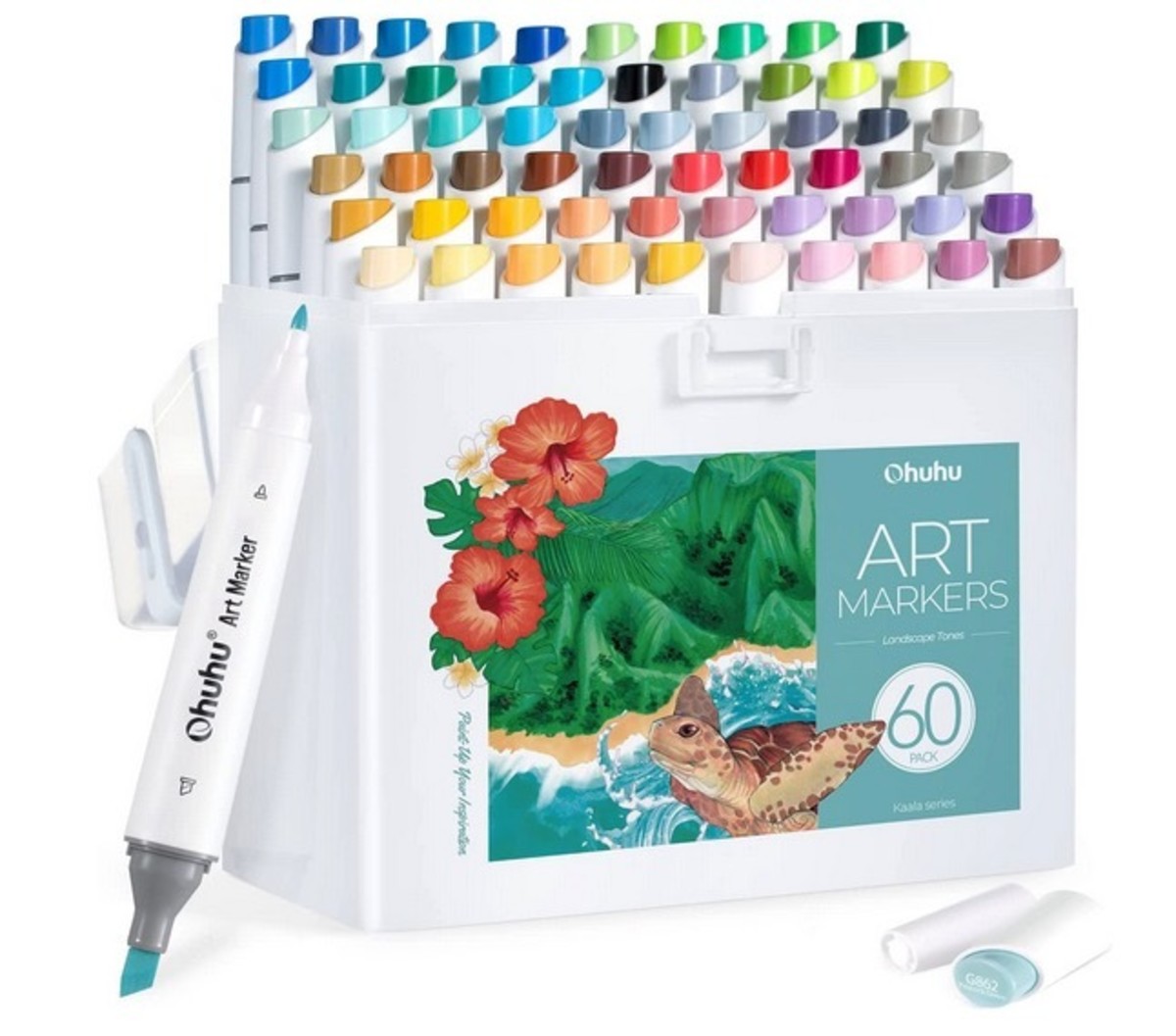 Color Your World With Ohuhu's 320 Alcohol Markers/Honolulu Series