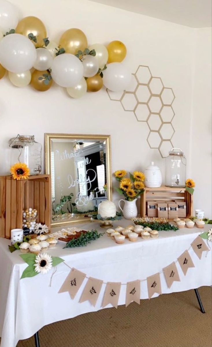 Simple DIY Spring Baby Shower Decorations - Play.Party.Plan