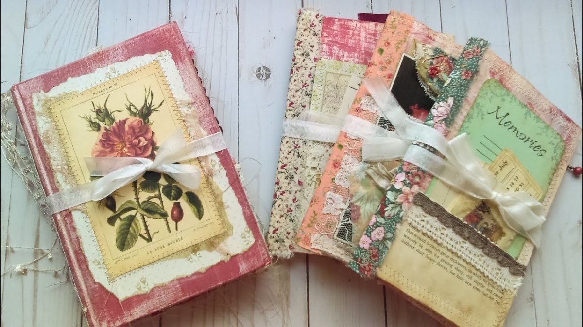 Guide to Making an Altered Book Junk Journal/Part 4 - Decorating