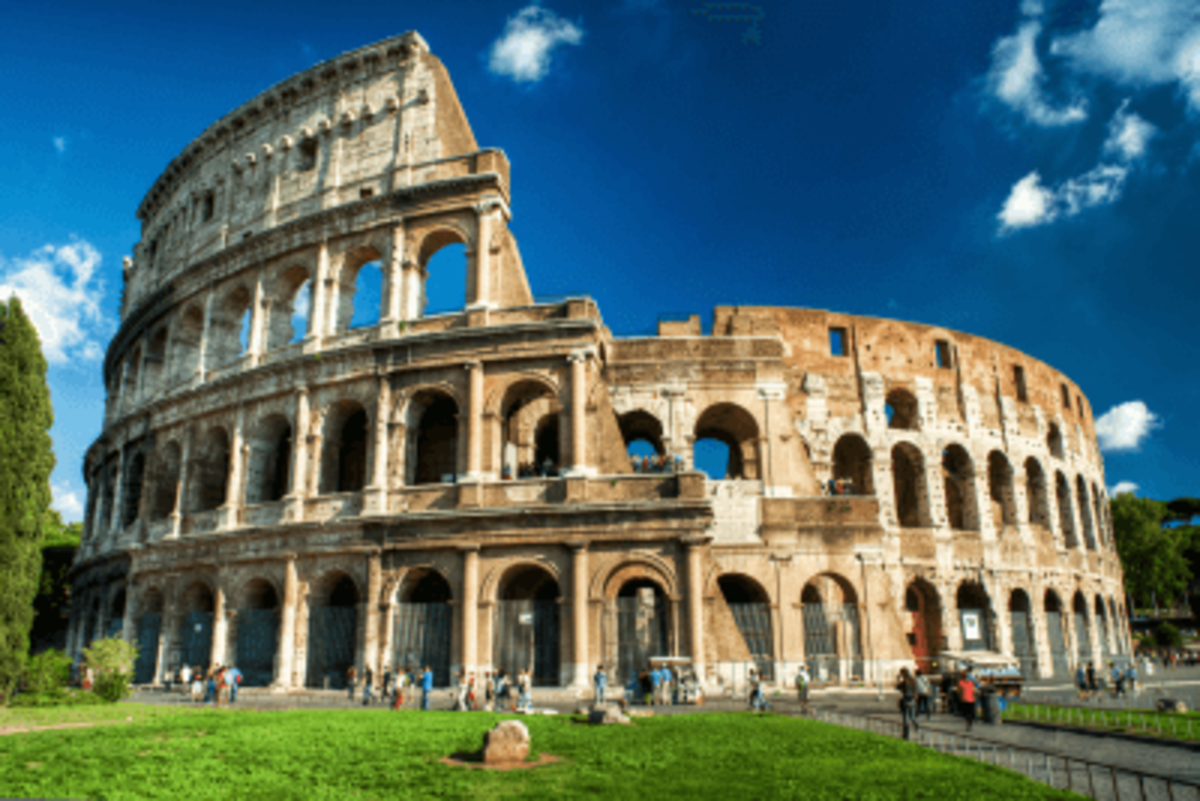 The Colosseum (Construction started - 72 AD : Opened - 80 AD) is an oval amphitheater in the focal point of the city of Rome, Italy, only east of the Roman Discussion. It is the biggest antiquated amphitheater at any point assembled.