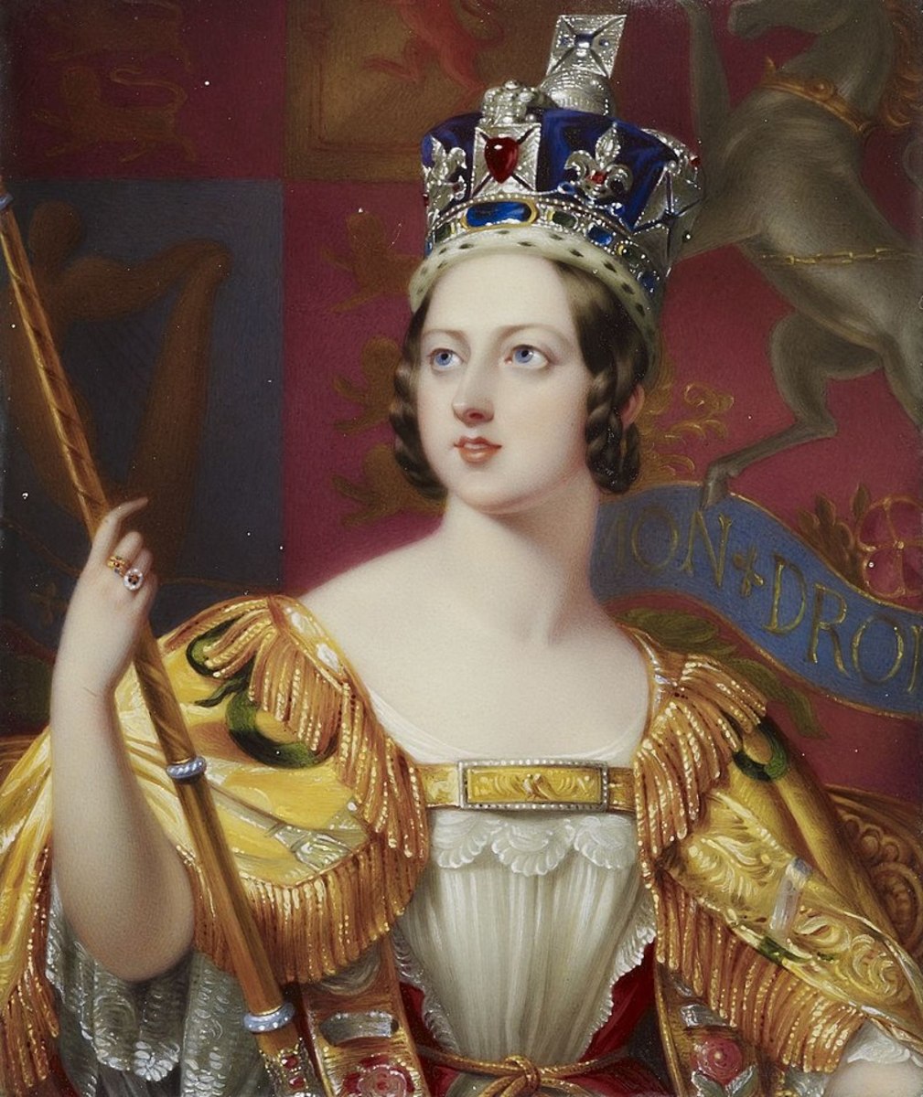 Victoria kitted out for her coronation in 1838.