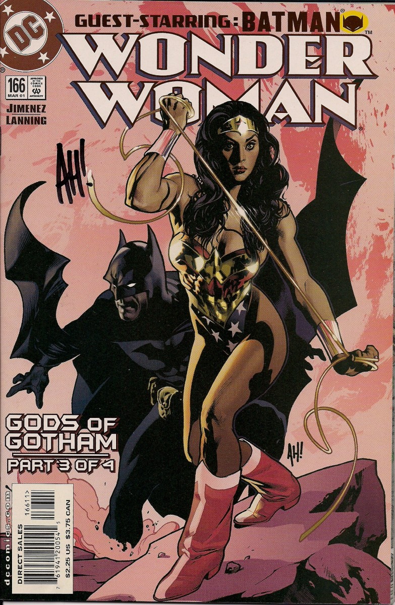 Wonder Woman #166 cover. Art by Adam Hughes.