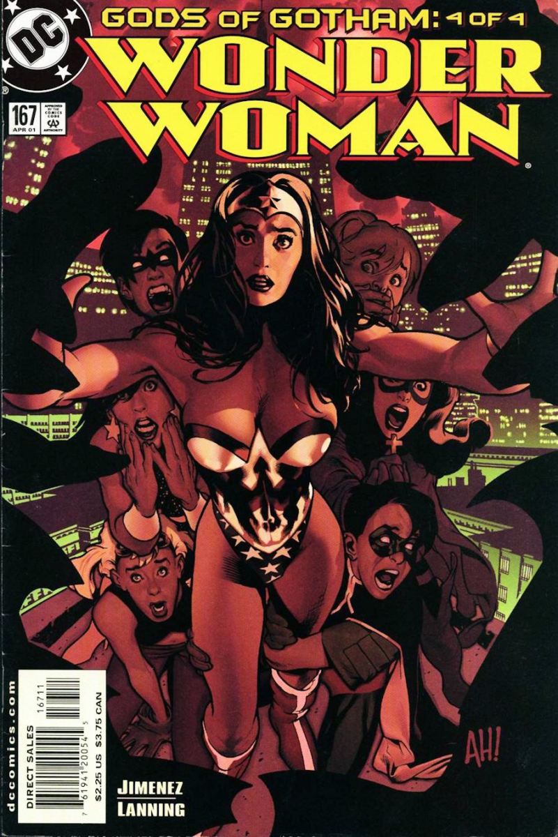Wonder Woman #167 cover. Art by Adam Hughes.