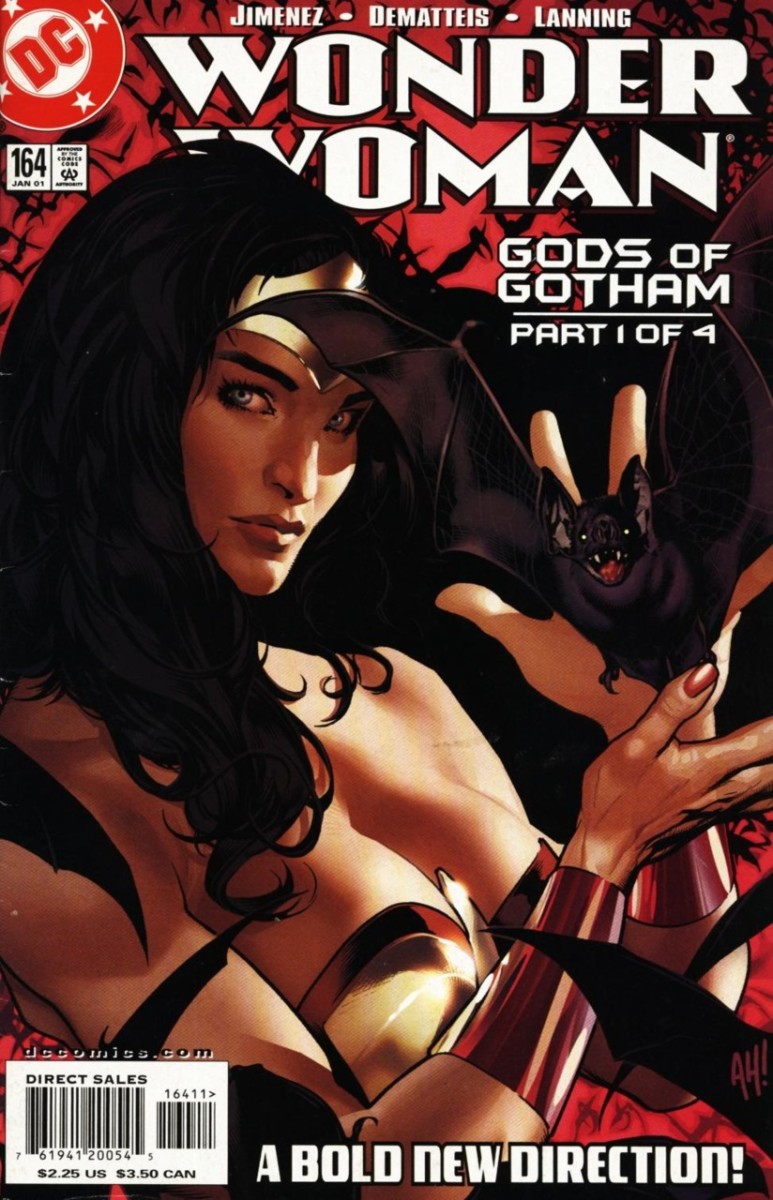 Wonder Woman #164 cover. Art by Adam Hughes.
