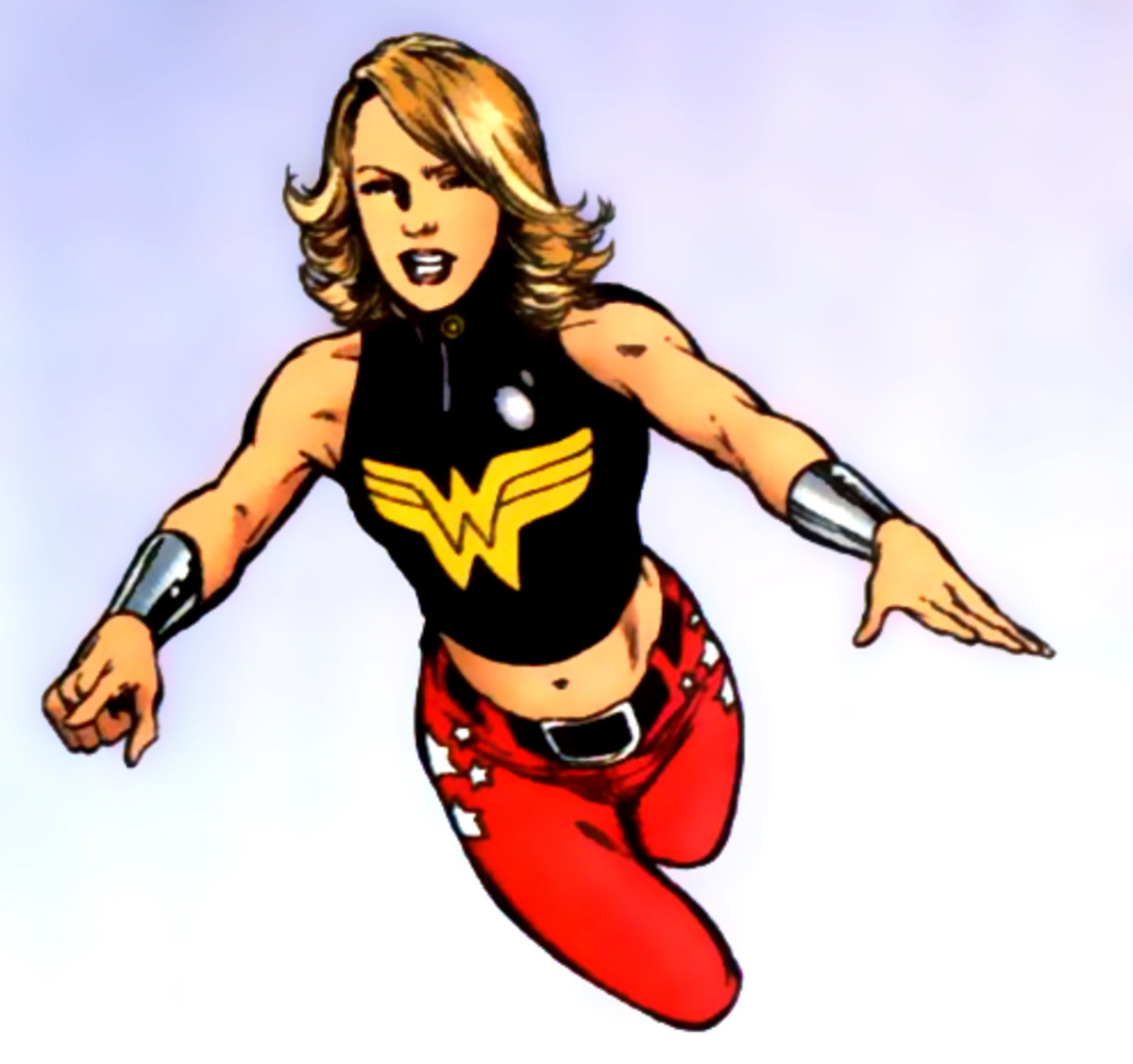 Cassie Sandsmark, the current Wonder Girl.