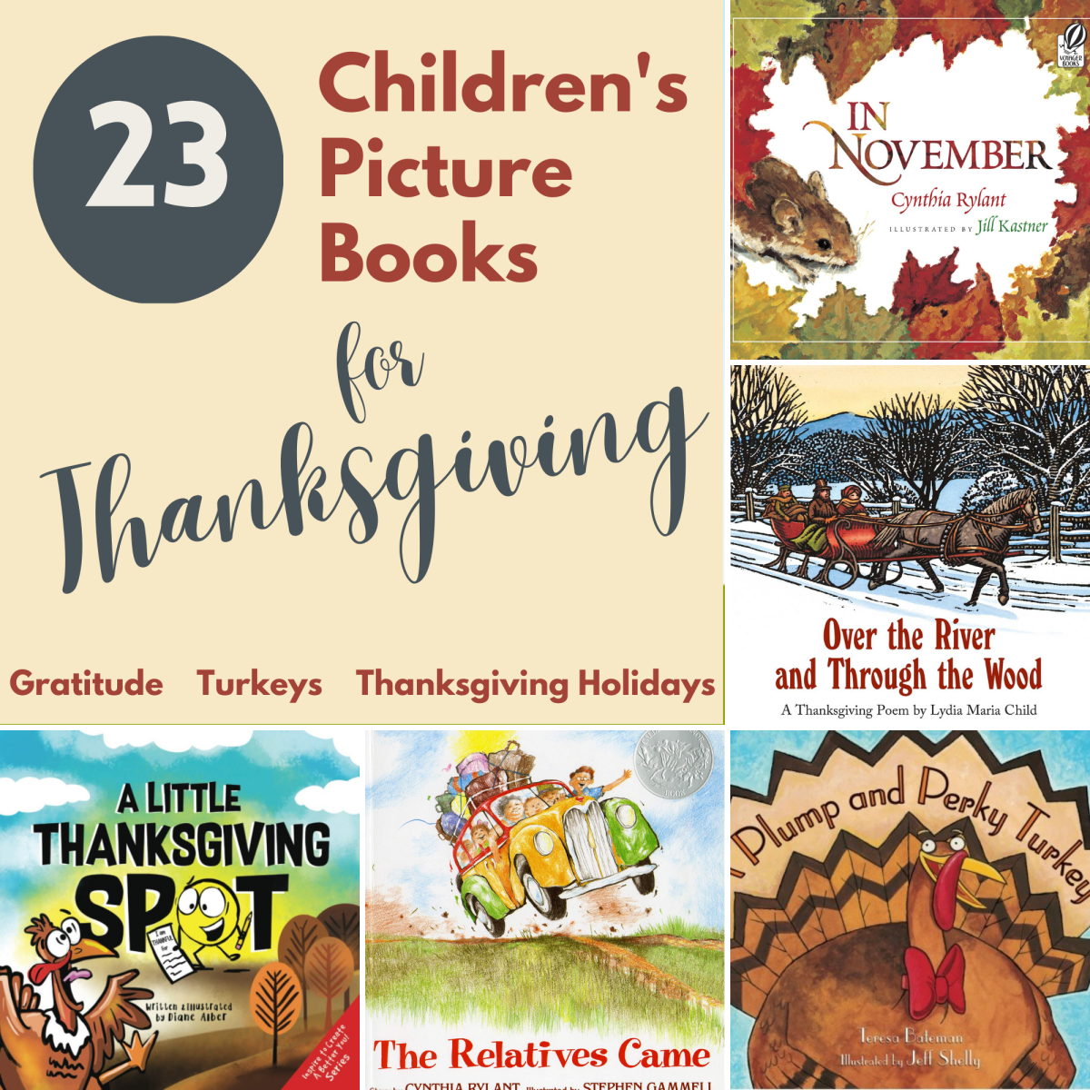 23 Read Aloud Preschool Books about Thanksgiving, Turkeys and Gratitude