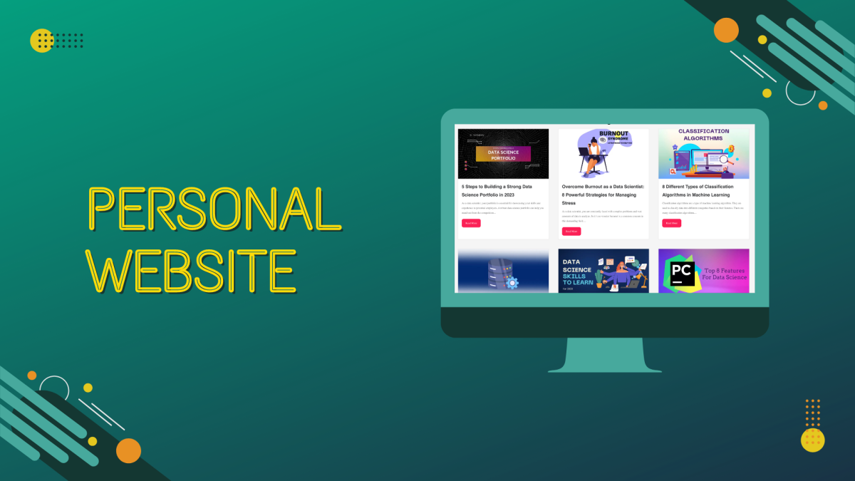 A personal website gives you the freedom to display your work however you want.