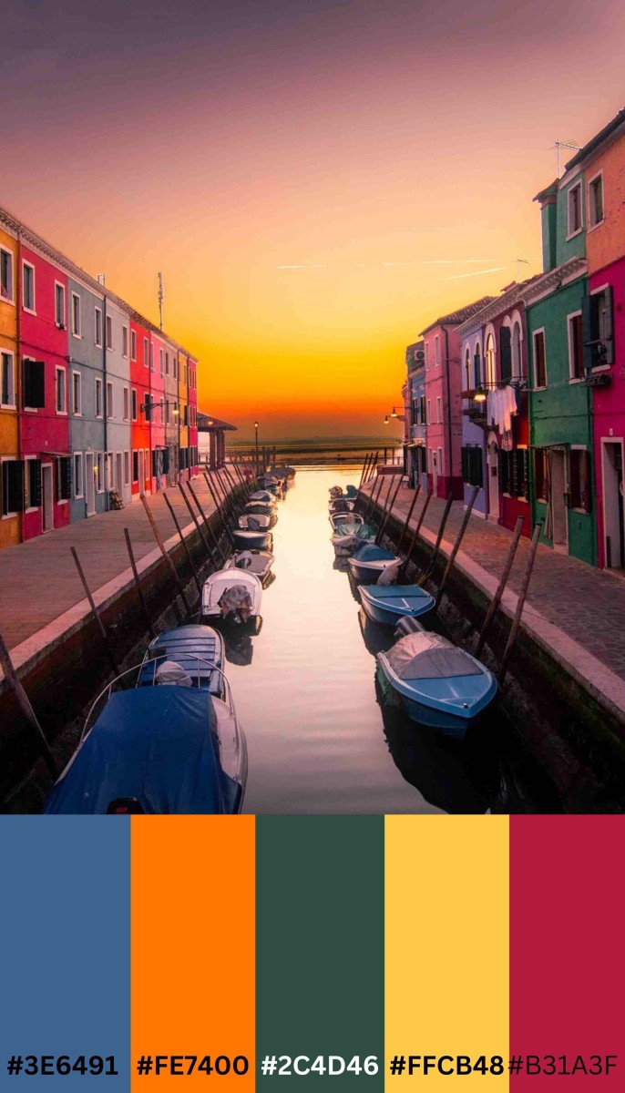 City Sunset Color Palette