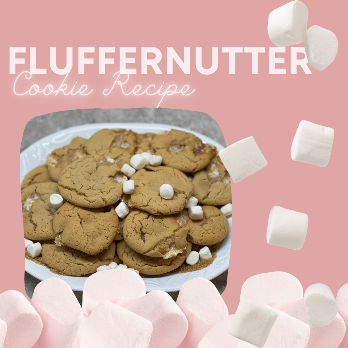 Fluffernutter Peanut Butter and Marshmallow Cookies