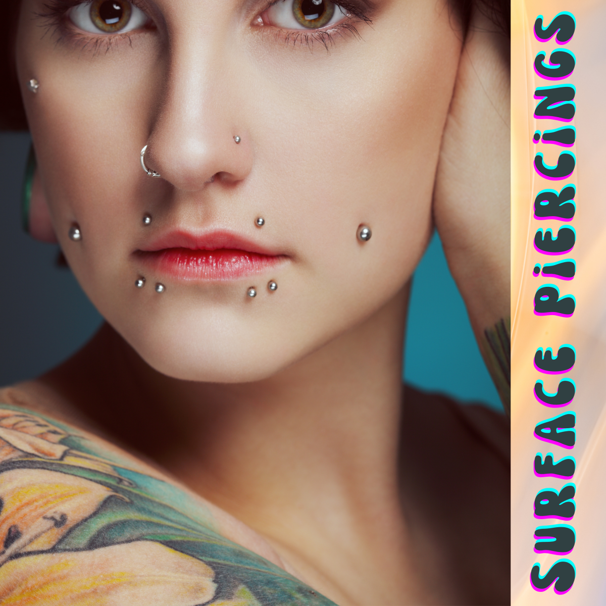 Extreme Body Mod Surface Piercings Tatring
