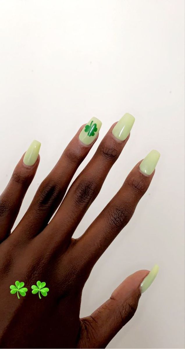 Finally did my St. Patty's Day mani. These colors by Sundara Nails are  stunning! Colors are: Kiss Me, I'm Irish, Leprechauns Gold and Luck is  Believing. I made the little leprechaun gnome
