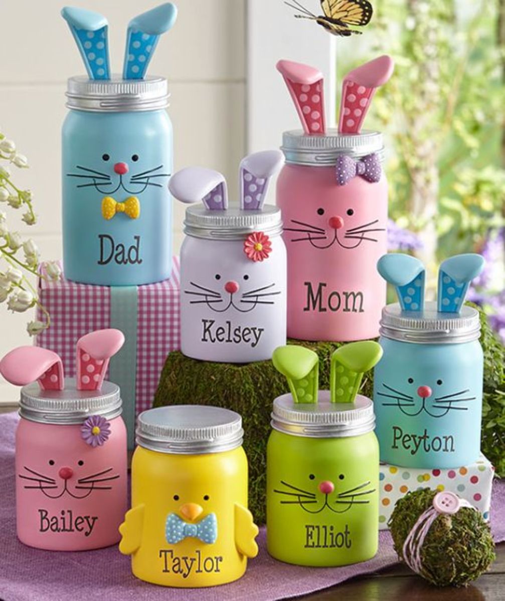 Easy Jar Decor For Easter