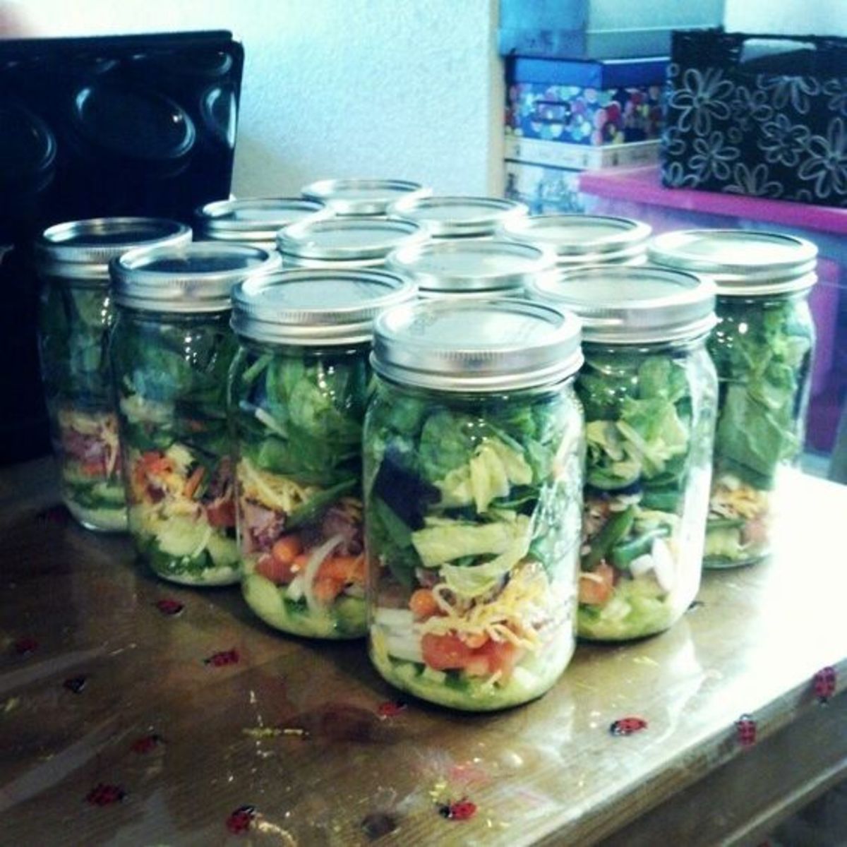 Everyday Mason Jar Salad - Simply Scratch