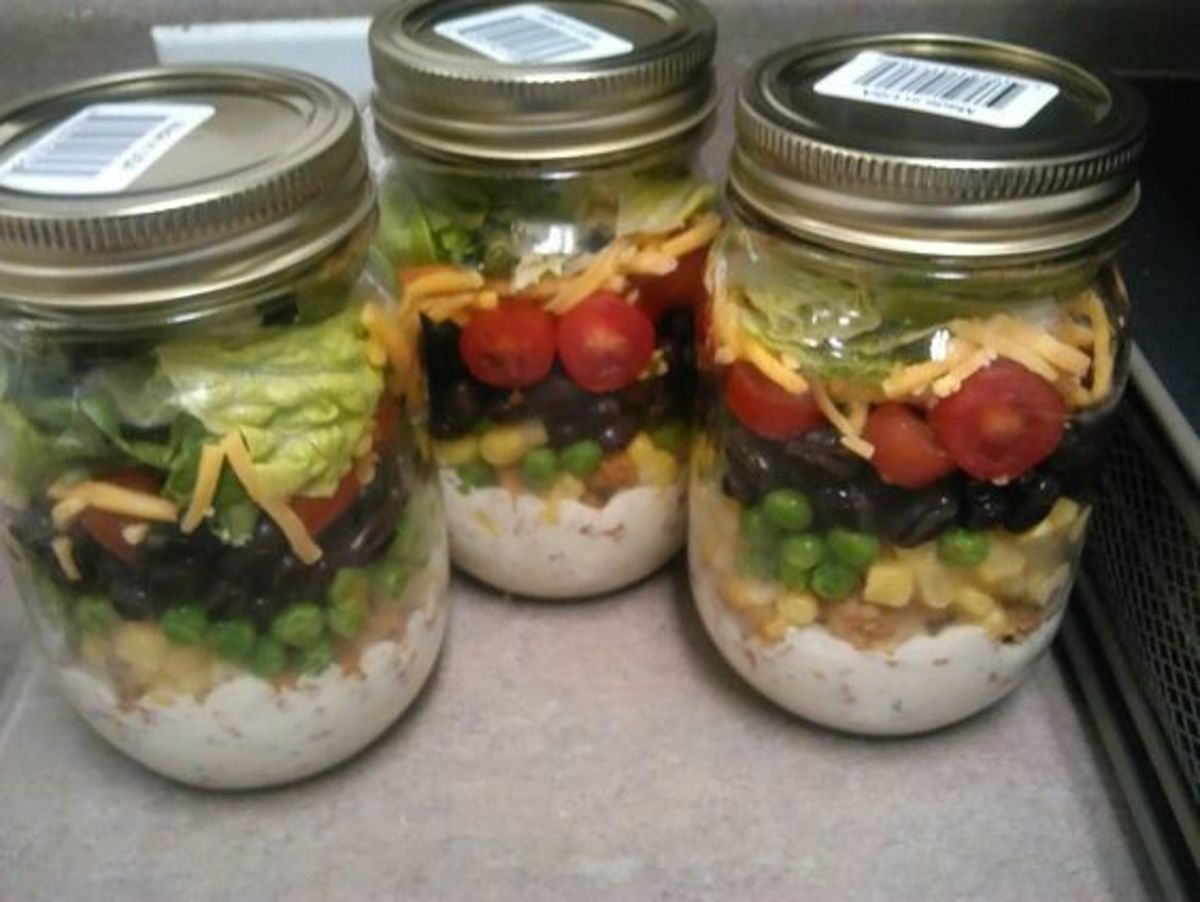 Meal Prep Salad Jars, jar, meal preparation, Meal Prep Salad Jars, By  Food Dolls