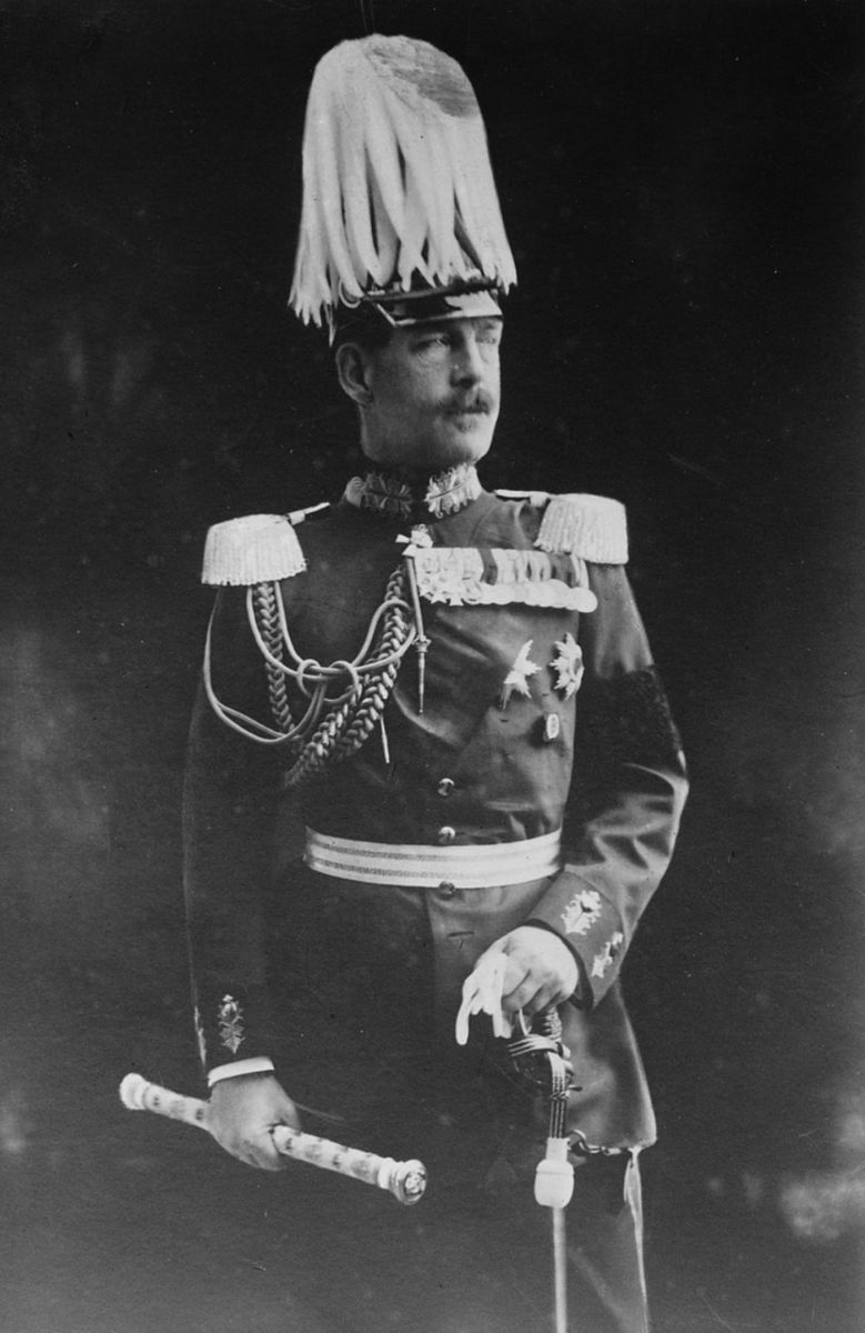 King Constantine I of Greece photographed in a German Field Marshal's uniform while he claimed neutrality during the First World War.