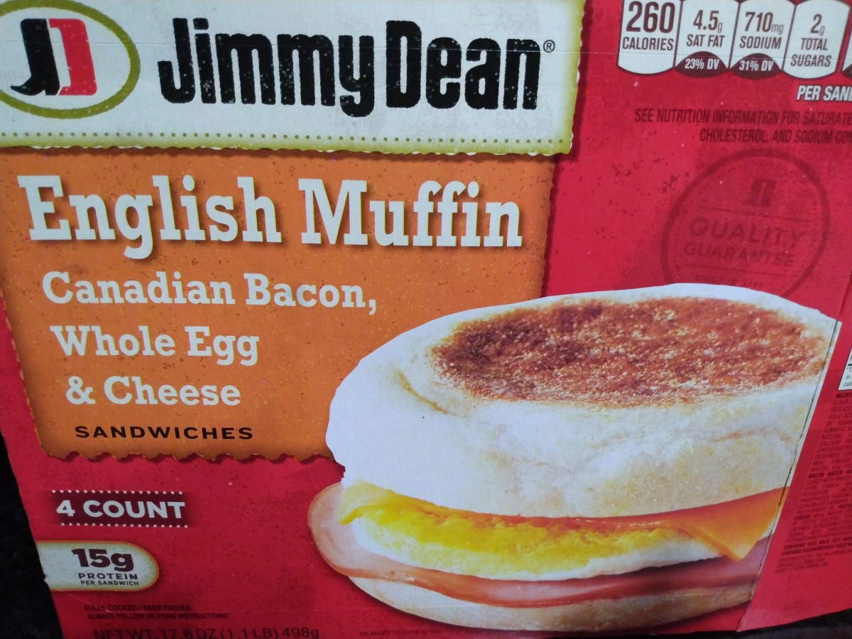 Jimmy Dean's English Muffin with Canadian Bacon