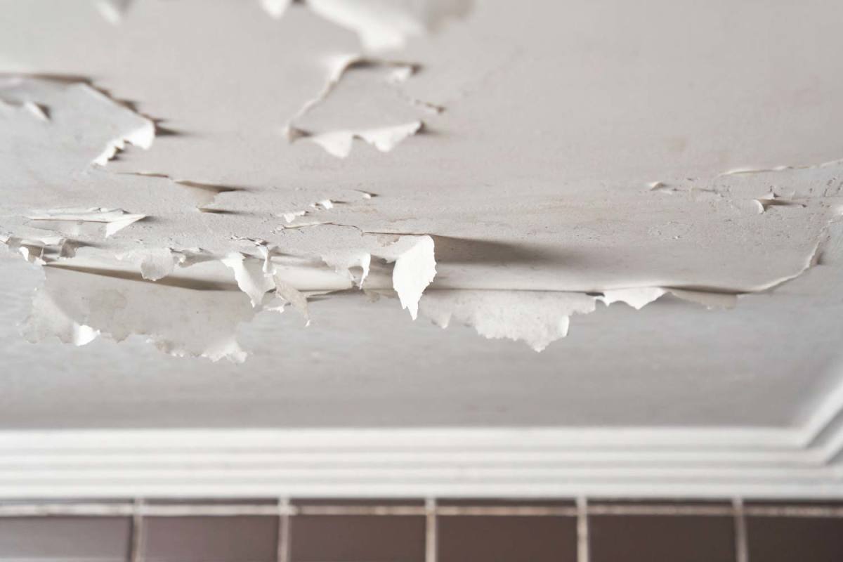 How to Repair and Paint a Peeling Bathroom Ceiling
