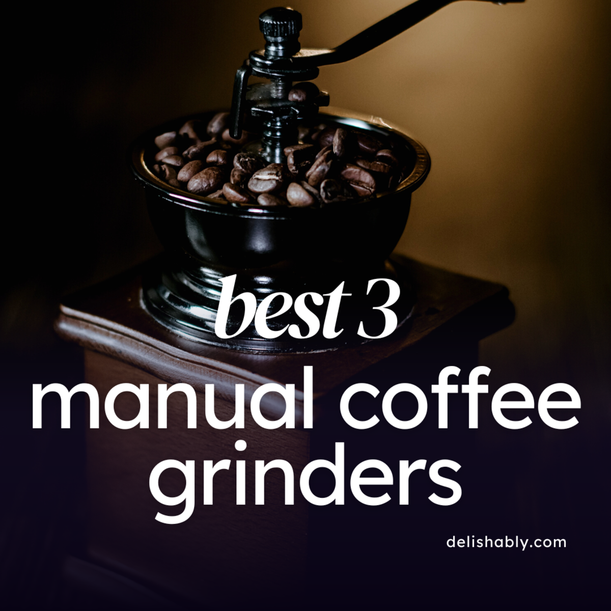 Coffee Grinder,Manual Coffee Bean Grinder with Hand Crank Rocker