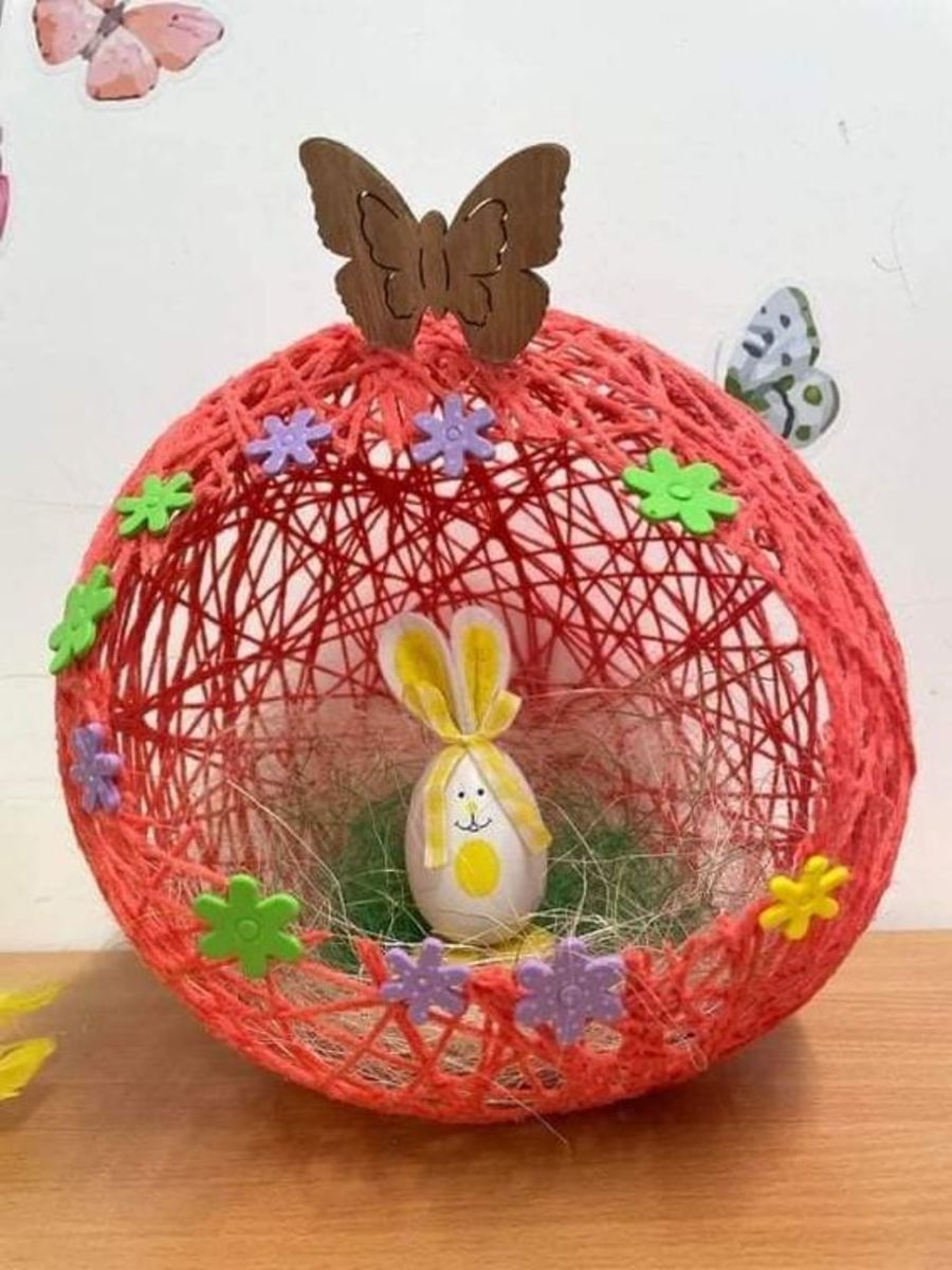 35+ Adorably Cute String Egg Easter Basket Ideas HubPages