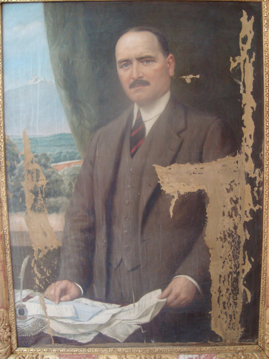 Restoration of the Damaged Portrait of Robert Thorne Coryndon