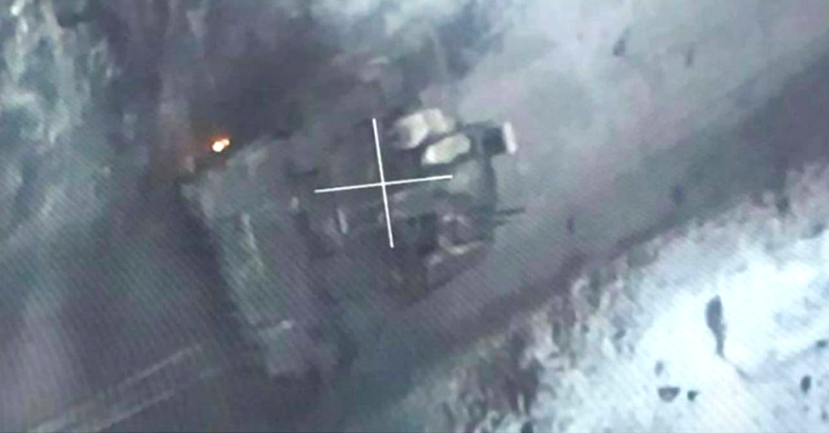 Ukrainian forces destroy Terminator tank-support fighting vehicle near  Kreminna