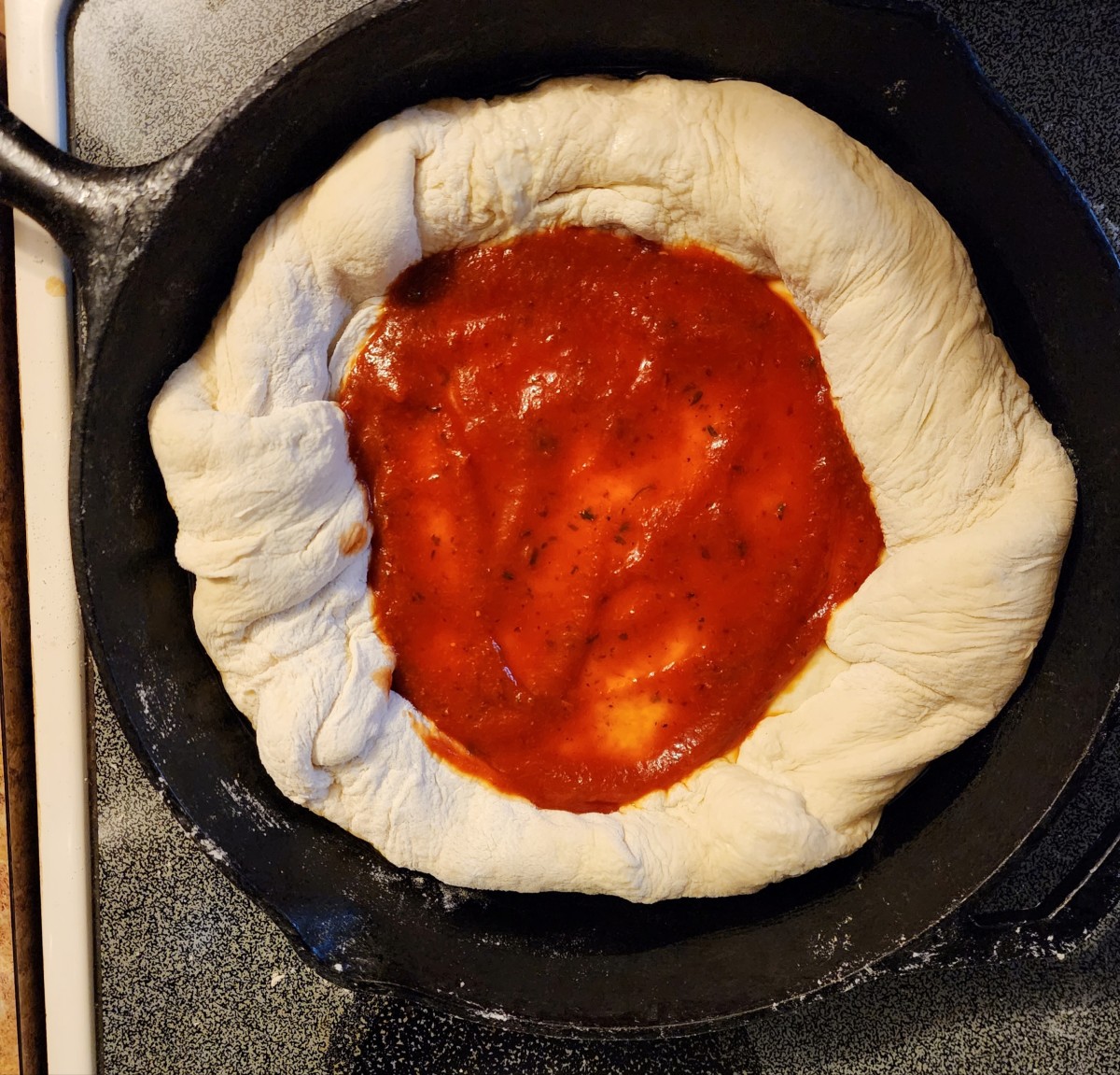 Cast Iron Skillet Pizza all'Amatriciana - DeLallo