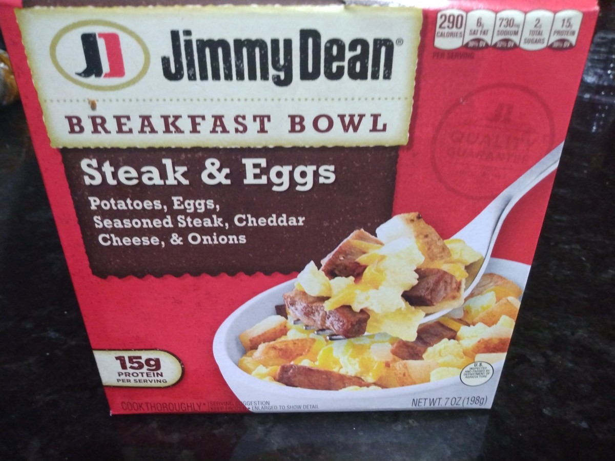 Jimmy Dean's Breakfast Bowls: Steak and Eggs