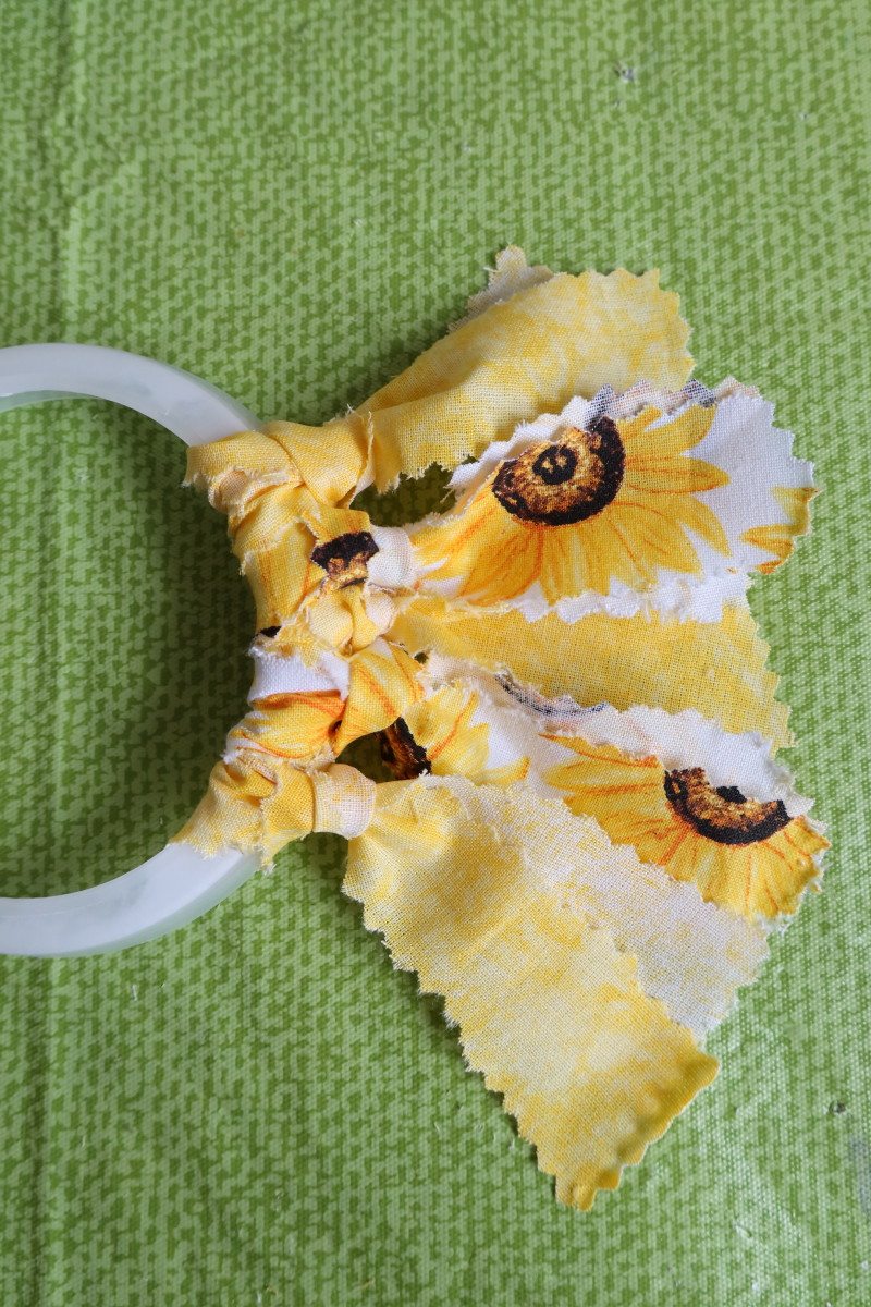 DIY Girasol---How to make a Sunflower with fabric :) 